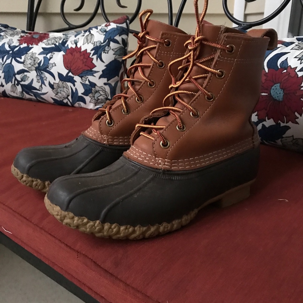 LL bean boots, 8” and practically new